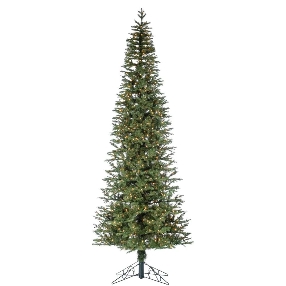 10-Foot High Pre-Lit Natural Cut Narrow Jackson Pine with Clear White Lights