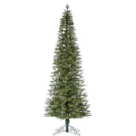 10-Foot High Pre-Lit Natural Cut Narrow Jackson Pine with Clear White Lights