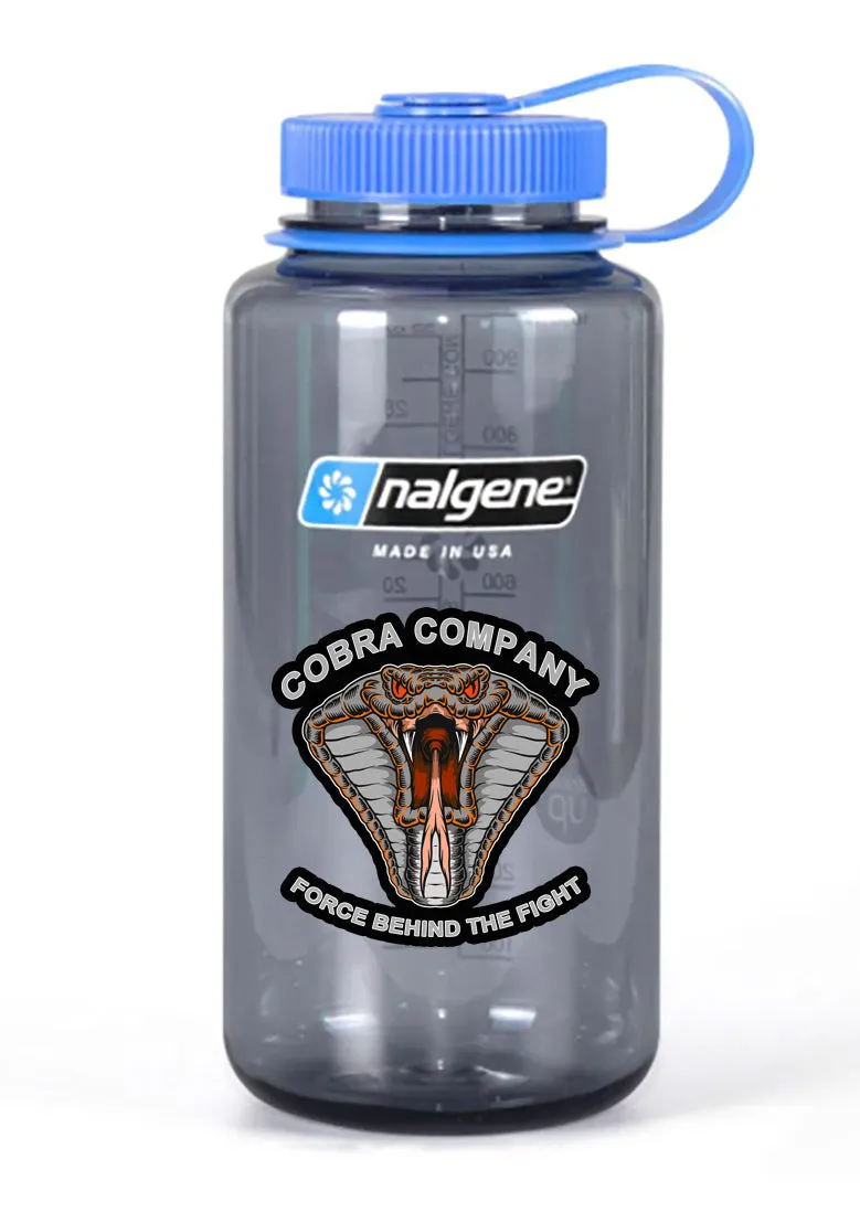 32 oz Nalgene Grey Wide Mouth Water Bottle. Comes in two Designs