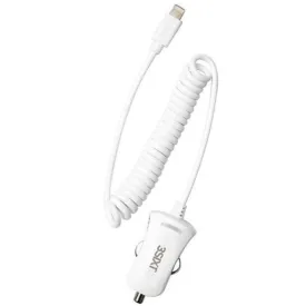 3SIXT Corded Lightning Car Charger 2.1A (White)