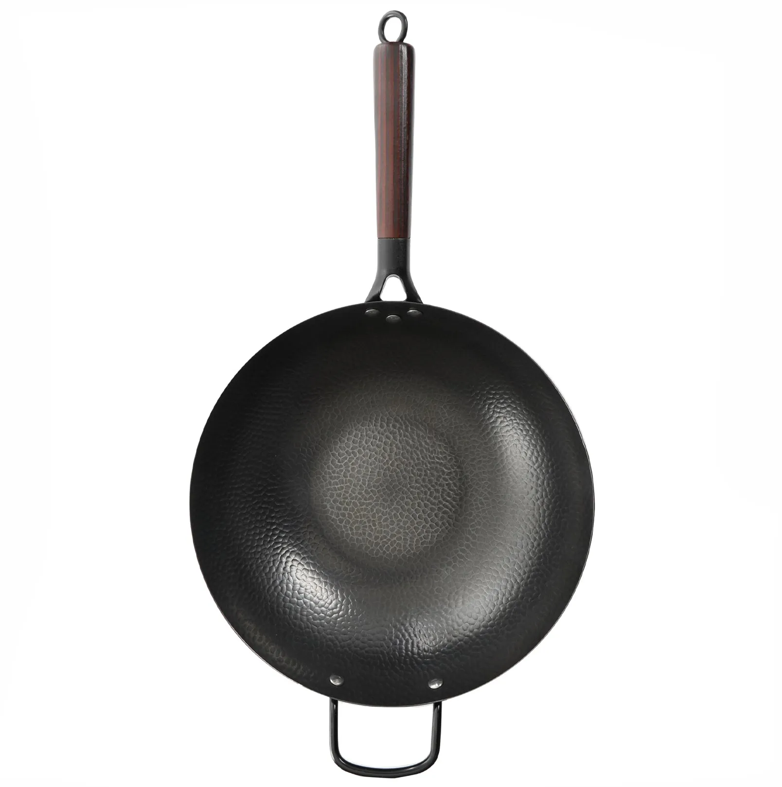 523-0764, Gibson Home, 13" Hammered Carbon Steel Wok