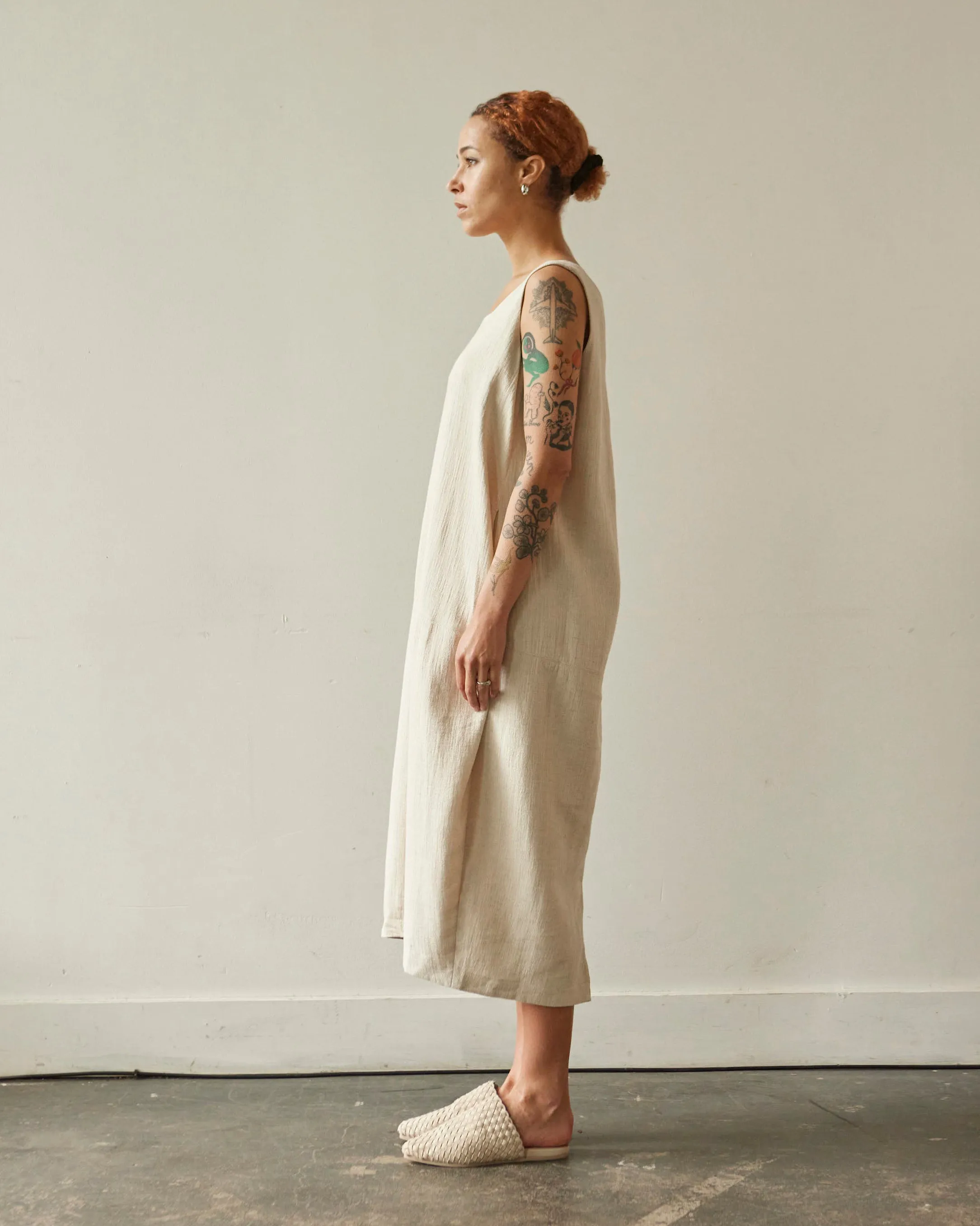 7115 Cocoon Tent Dress, Oatmeal