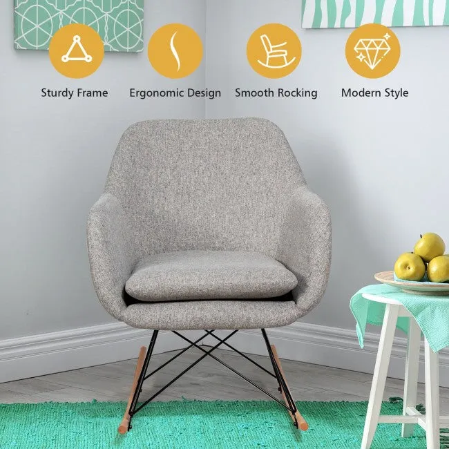 Accent Rocking Chair - Grey