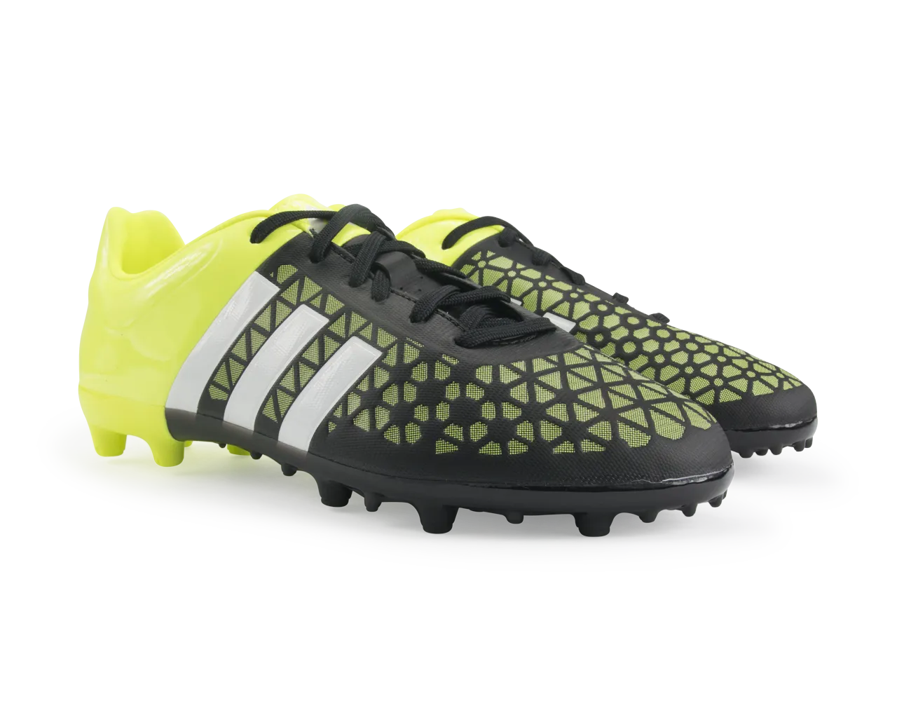 adidas Kids ACE 15.3 FG/AG Black/Night Metallic/Solar Yellow