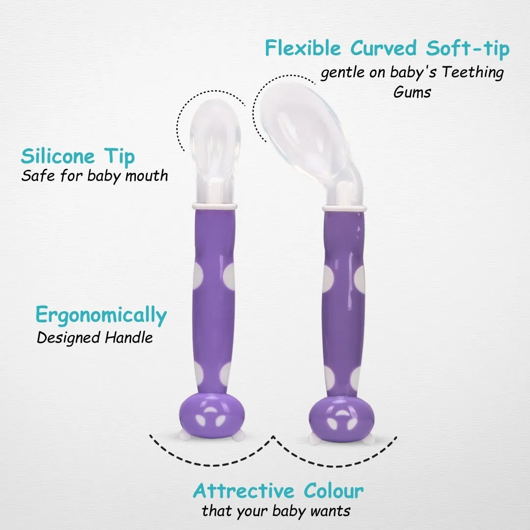 ADORE Flexi Silicone Feeding Spoon Set- Pack of 2