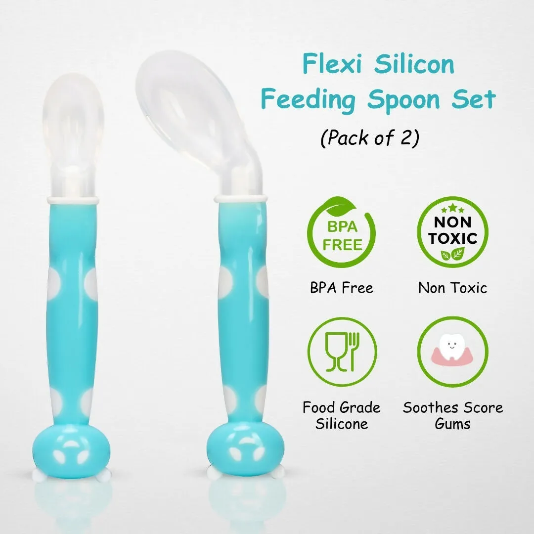 ADORE Flexi Silicone Feeding Spoon Set- Pack of 2