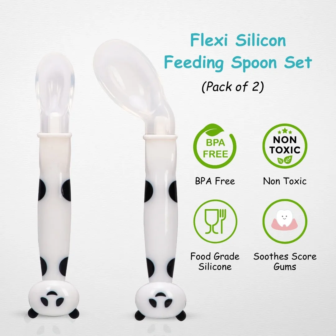 ADORE Flexi Silicone Feeding Spoon Set- Pack of 2