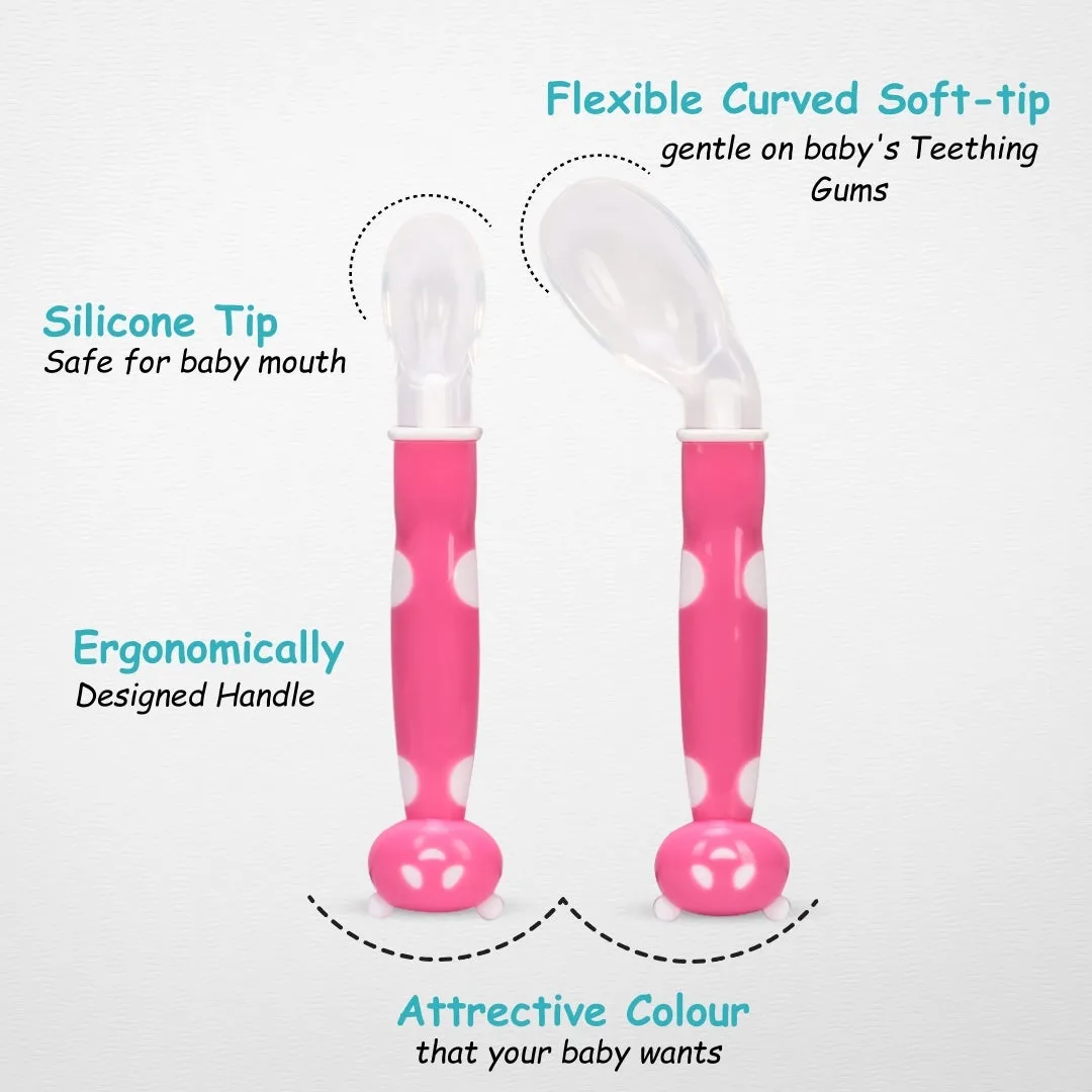 ADORE Flexi Silicone Feeding Spoon Set- Pack of 2