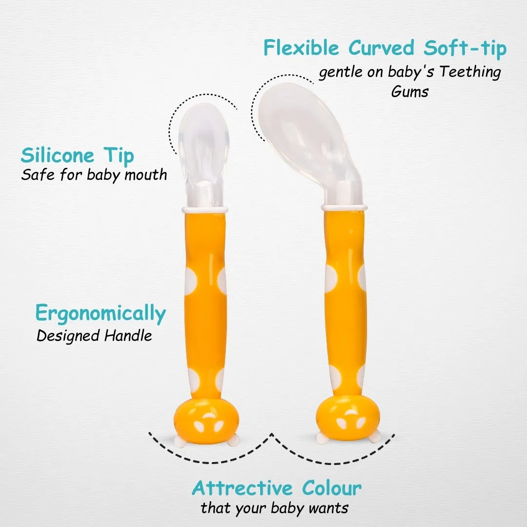 ADORE Flexi Silicone Feeding Spoon Set- Pack of 2