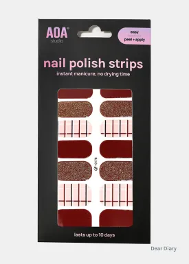 AOA Nail Polish Strips: Dear Diary