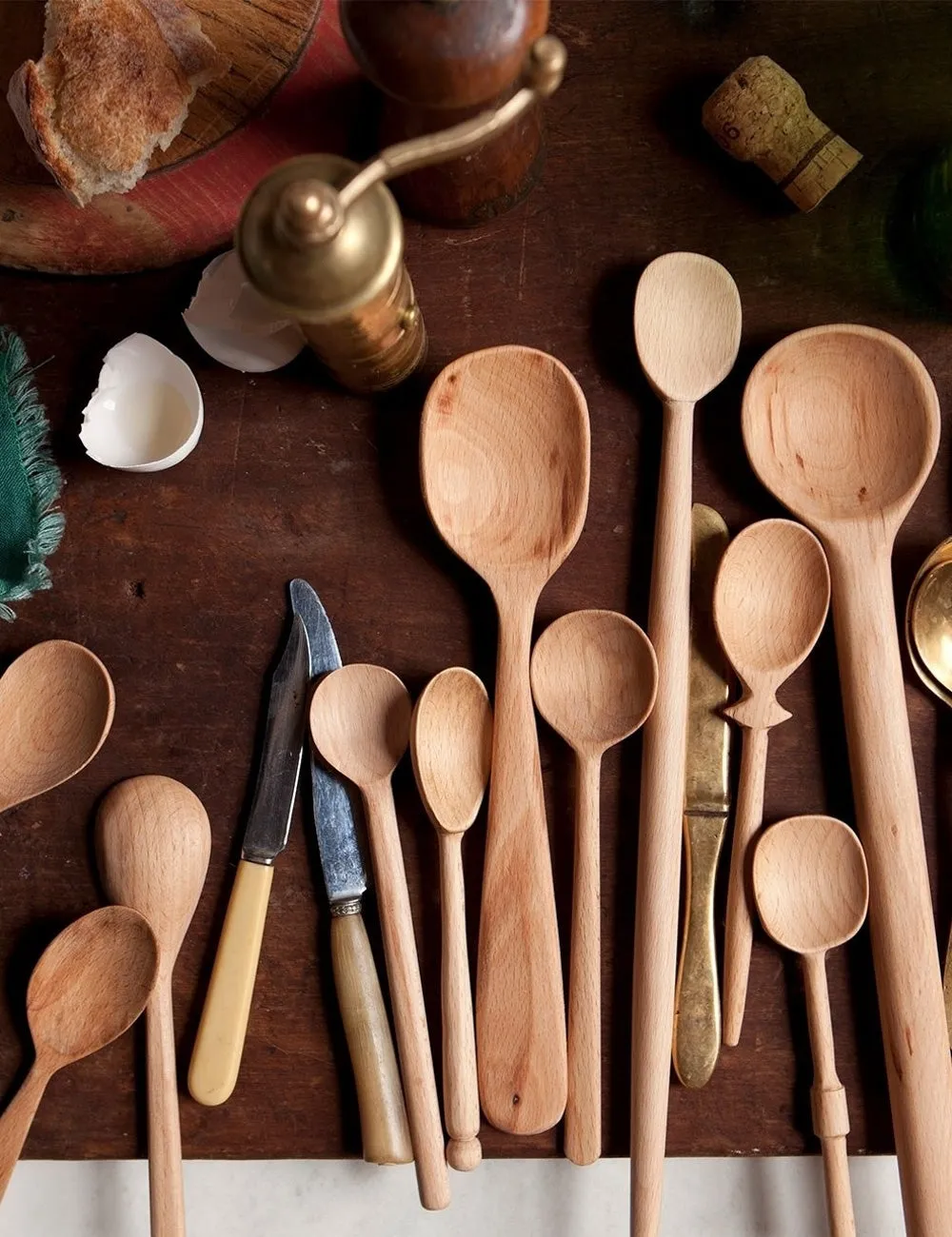 Baker's Dozen Assorted Wood Spoons