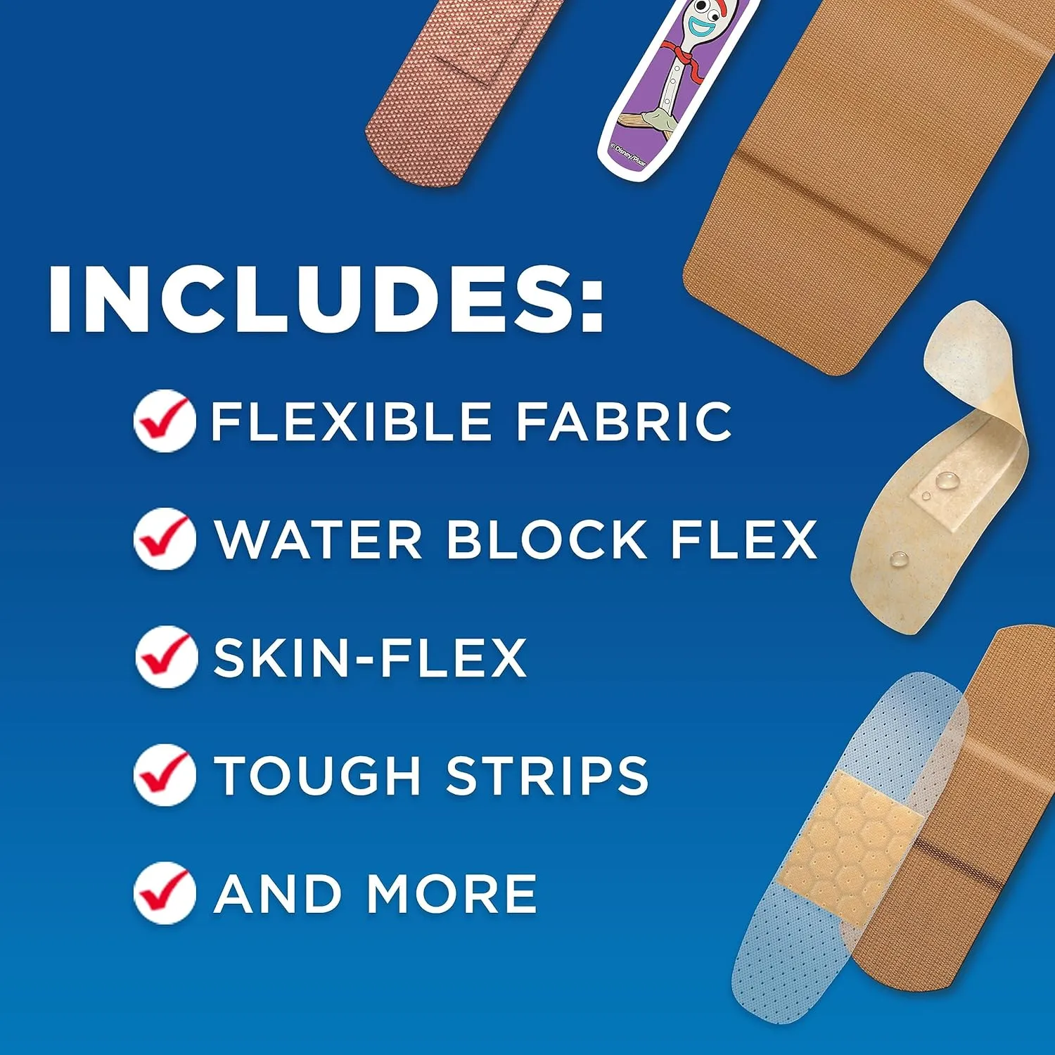 Band-Aid Adhesive Bandage Family Variety Pack in Assorted Sizes - 110Ct