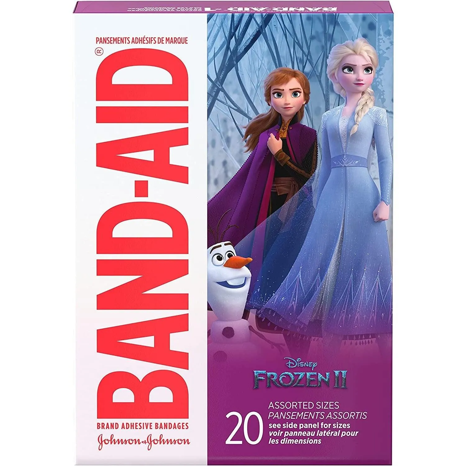 BAND-AID Disney Frozen Adhesive Bandages Assorted Sizes - 20 ct