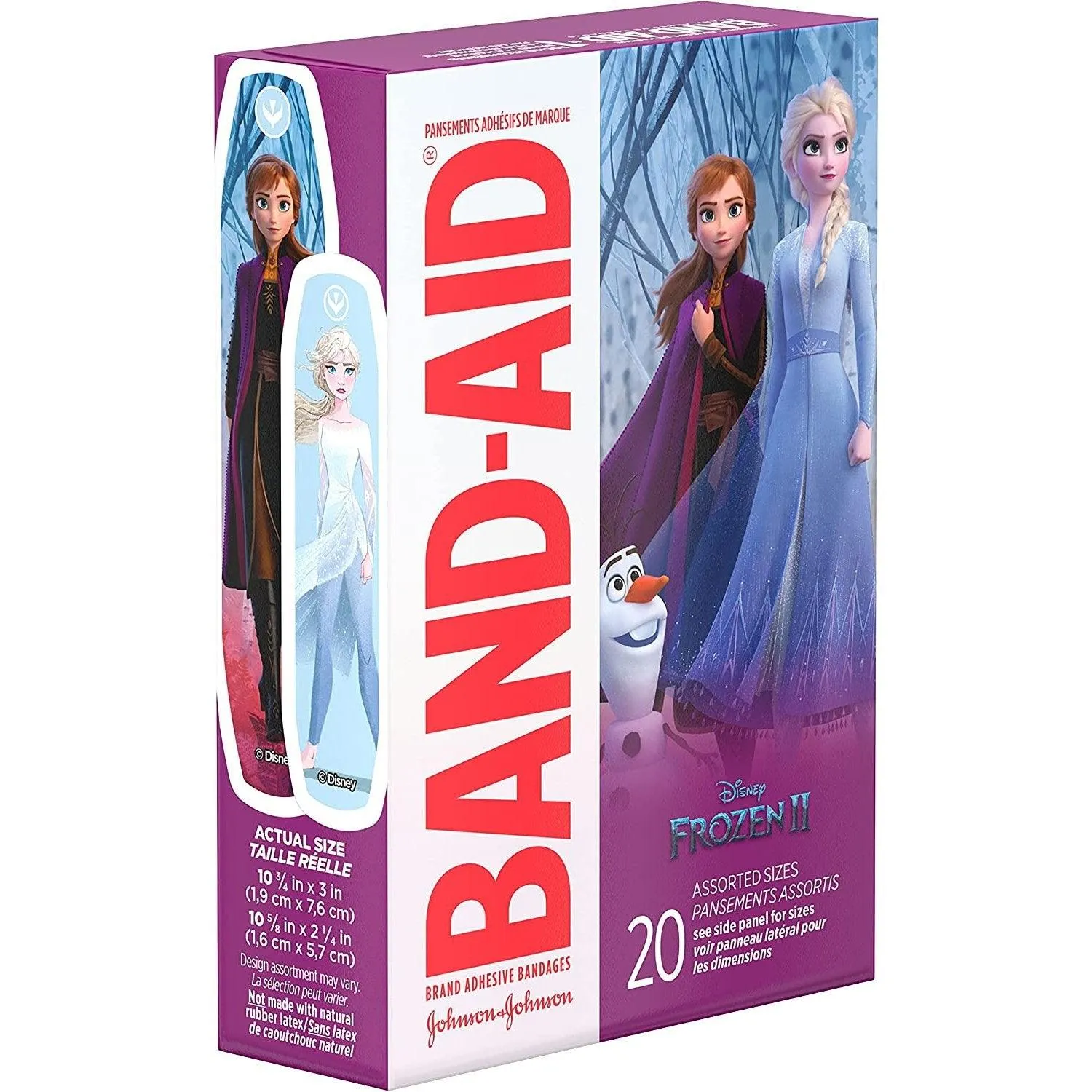 BAND-AID Disney Frozen Adhesive Bandages Assorted Sizes - 20 ct