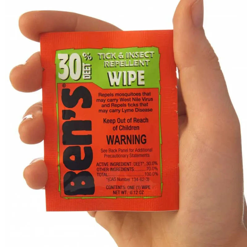 Ben's Tick and Insect Repellent Wipes - 12pk