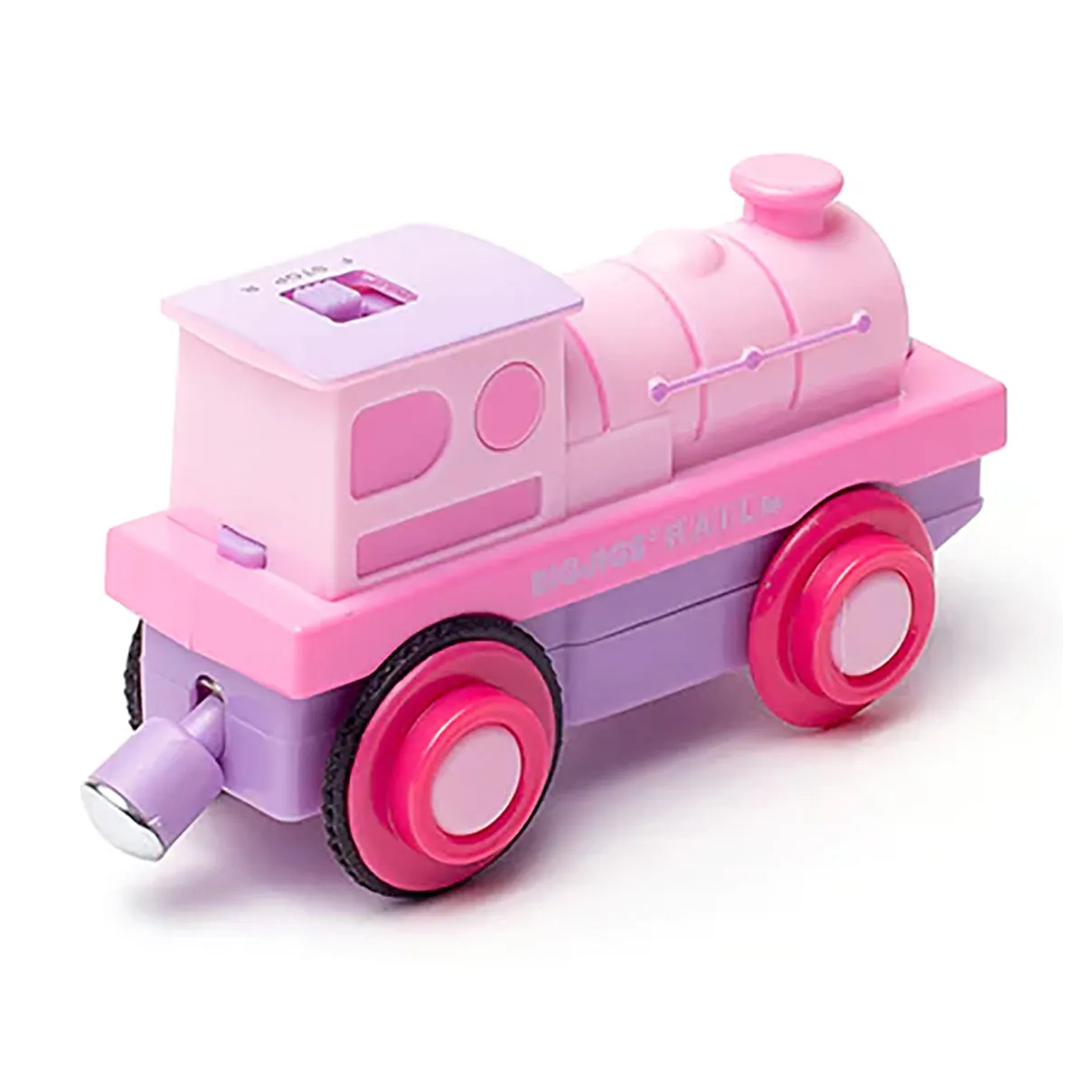 Bigjigs Rail Powerful Pink Loco Battery Operated Engine