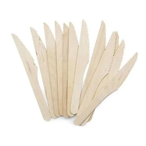 Biodegradable Birch Wood Cutlery Sets - Pack of 100