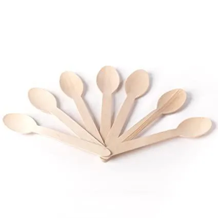 Biodegradable Birch Wood Cutlery Sets - Pack of 100