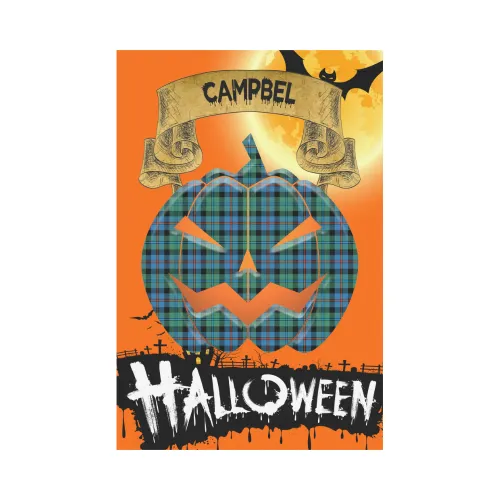 Campbel of Cawdor Ancient Tartan Jack O' Lantern Garden Flag / Halloween Home Decor NN4