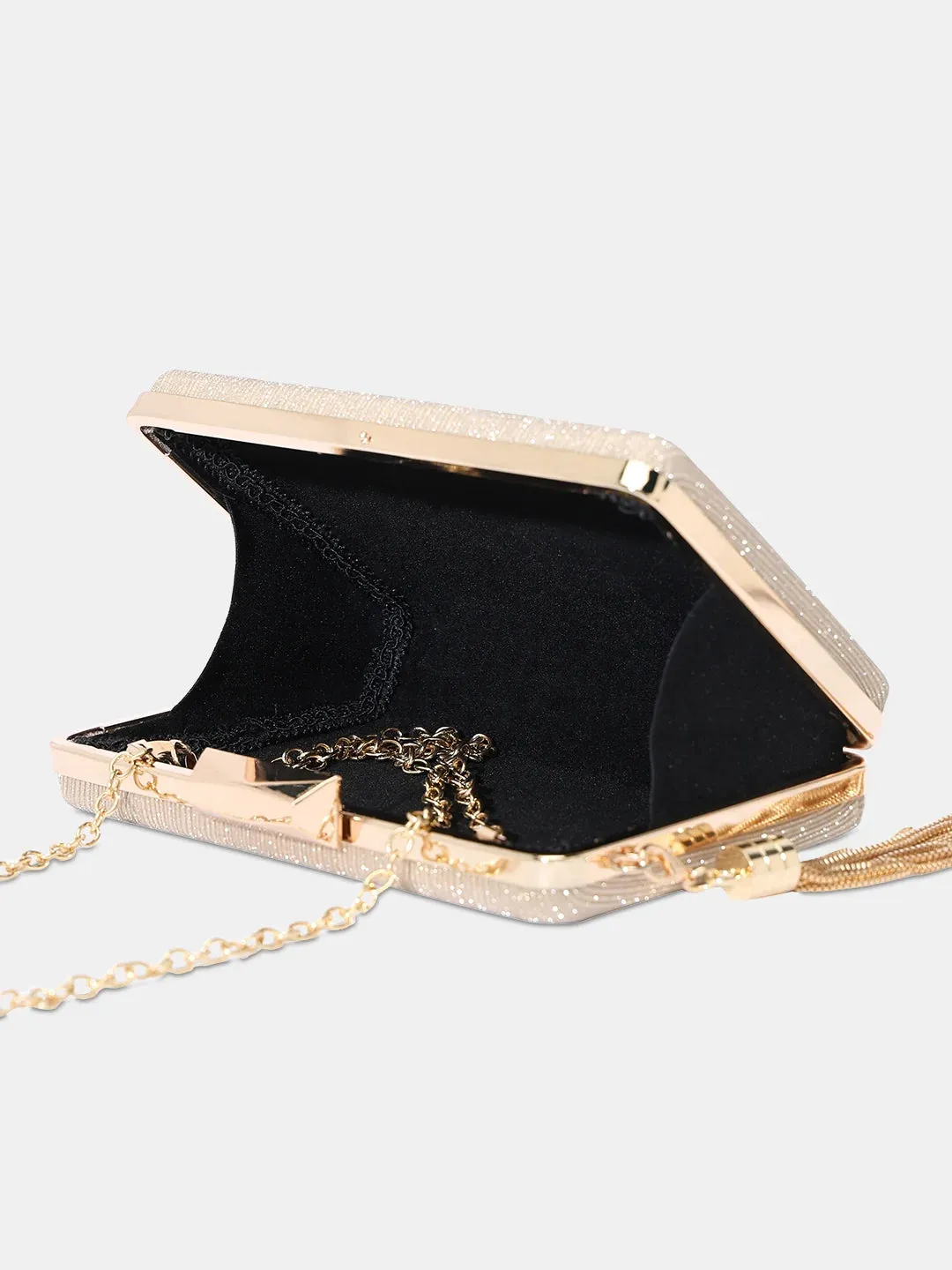 Caprese Goldy Clutch Small Gold