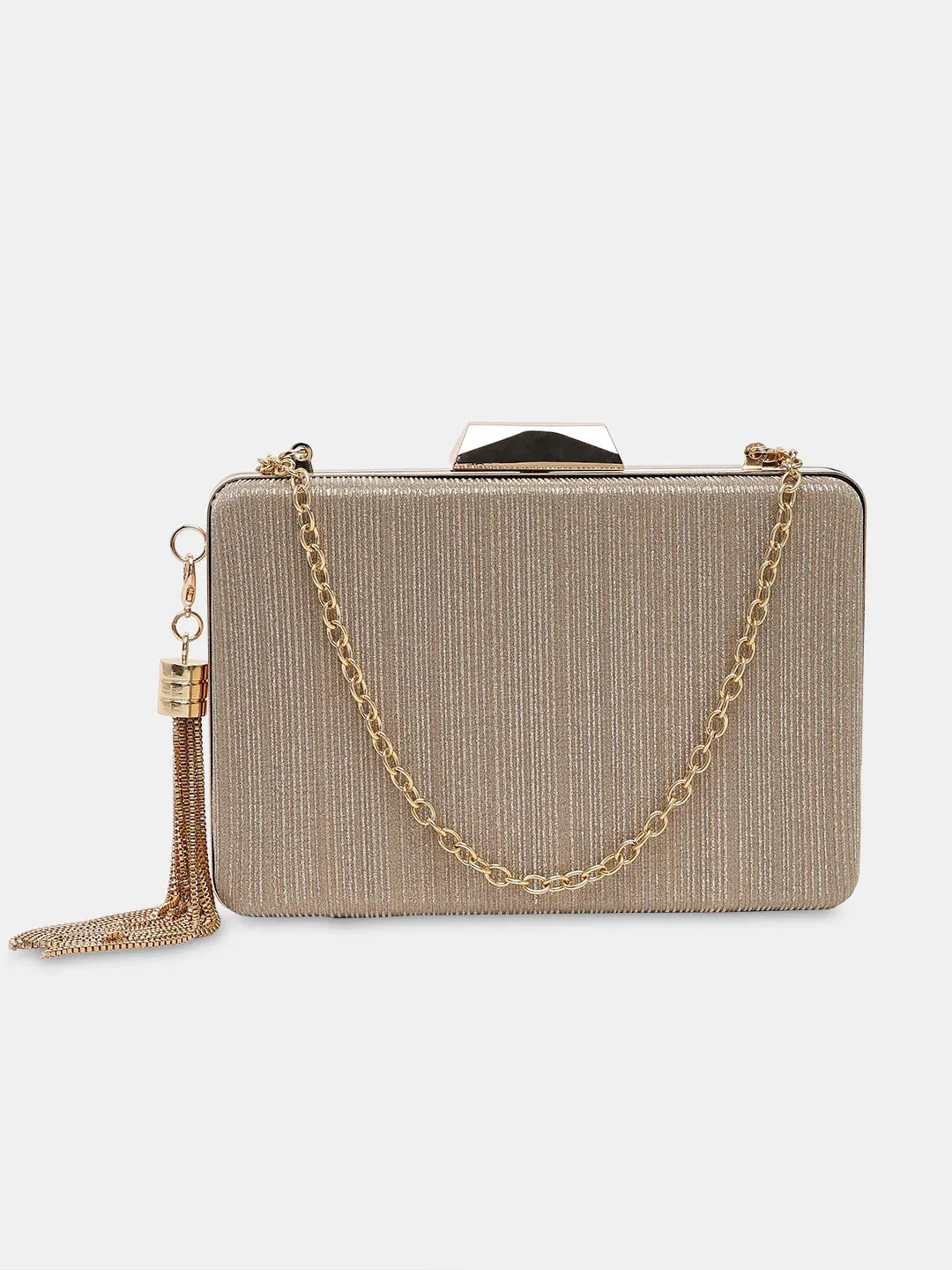 Caprese Goldy Clutch Small Gold