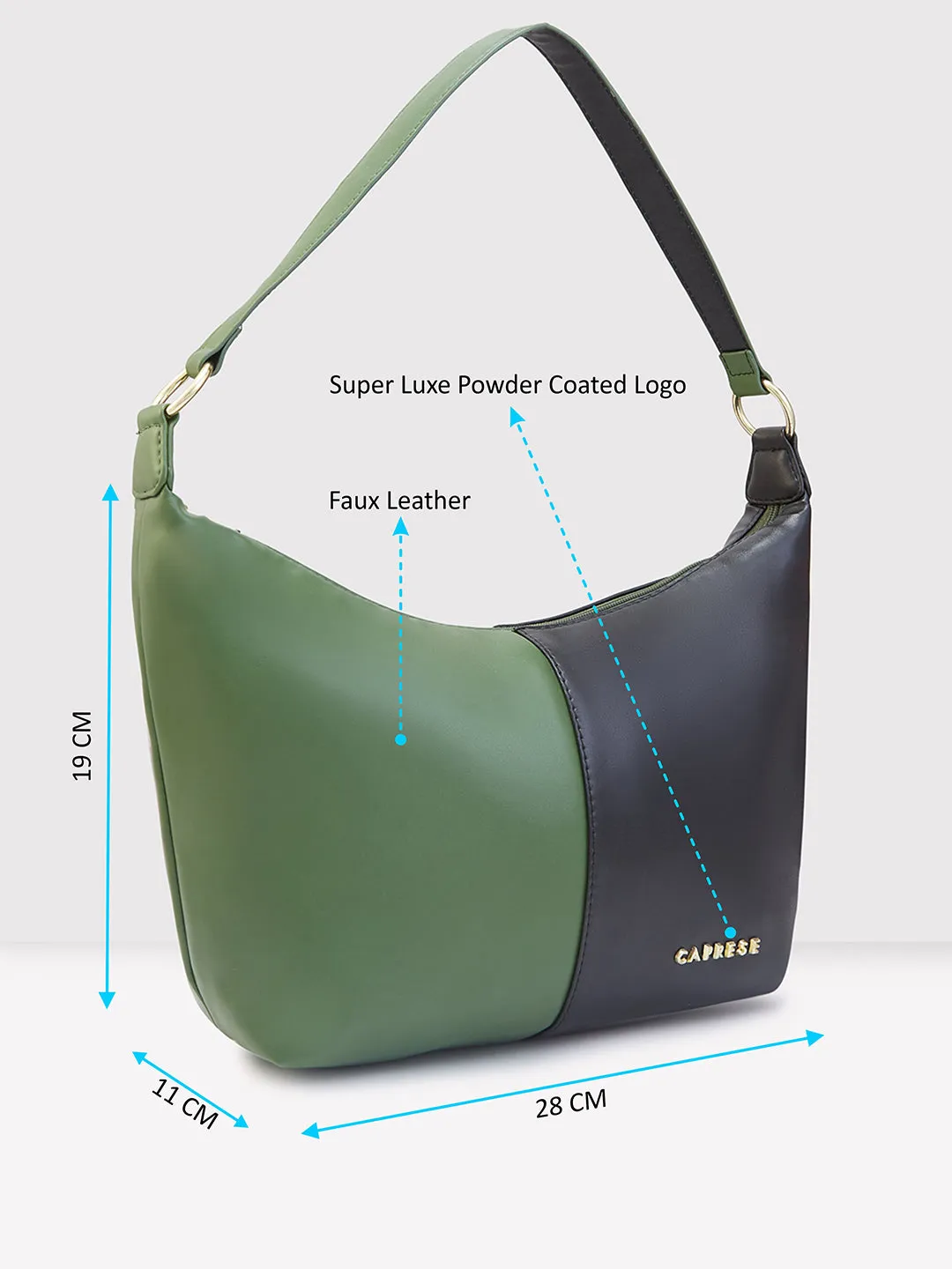 Caprese Lizzy Hobo Medium Olive