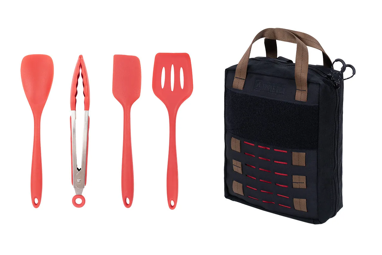 Cooking Kit Bag & Utensils Bundle