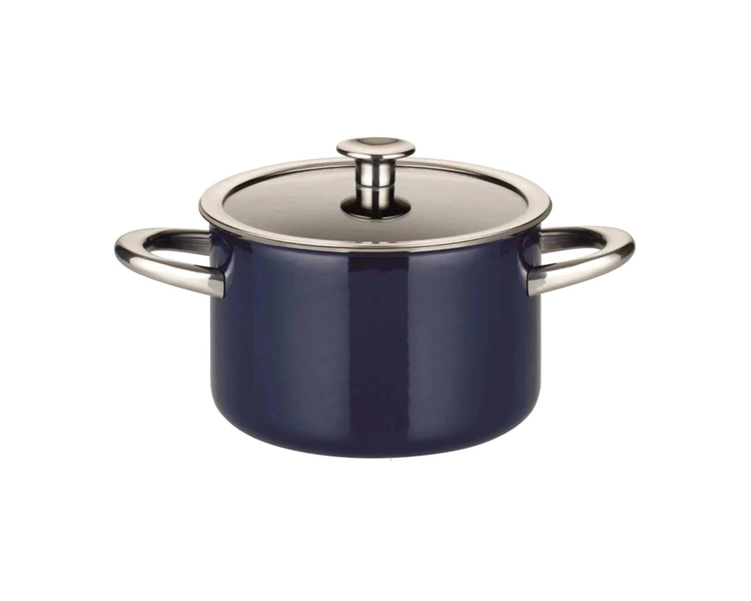 ELO Cookware 46104 Midnight 7 Piece Enameled Steel Cookware Set, Professional, Blue