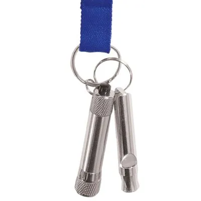 Exeter Security Key Strap with Whistle and Mini LED Light