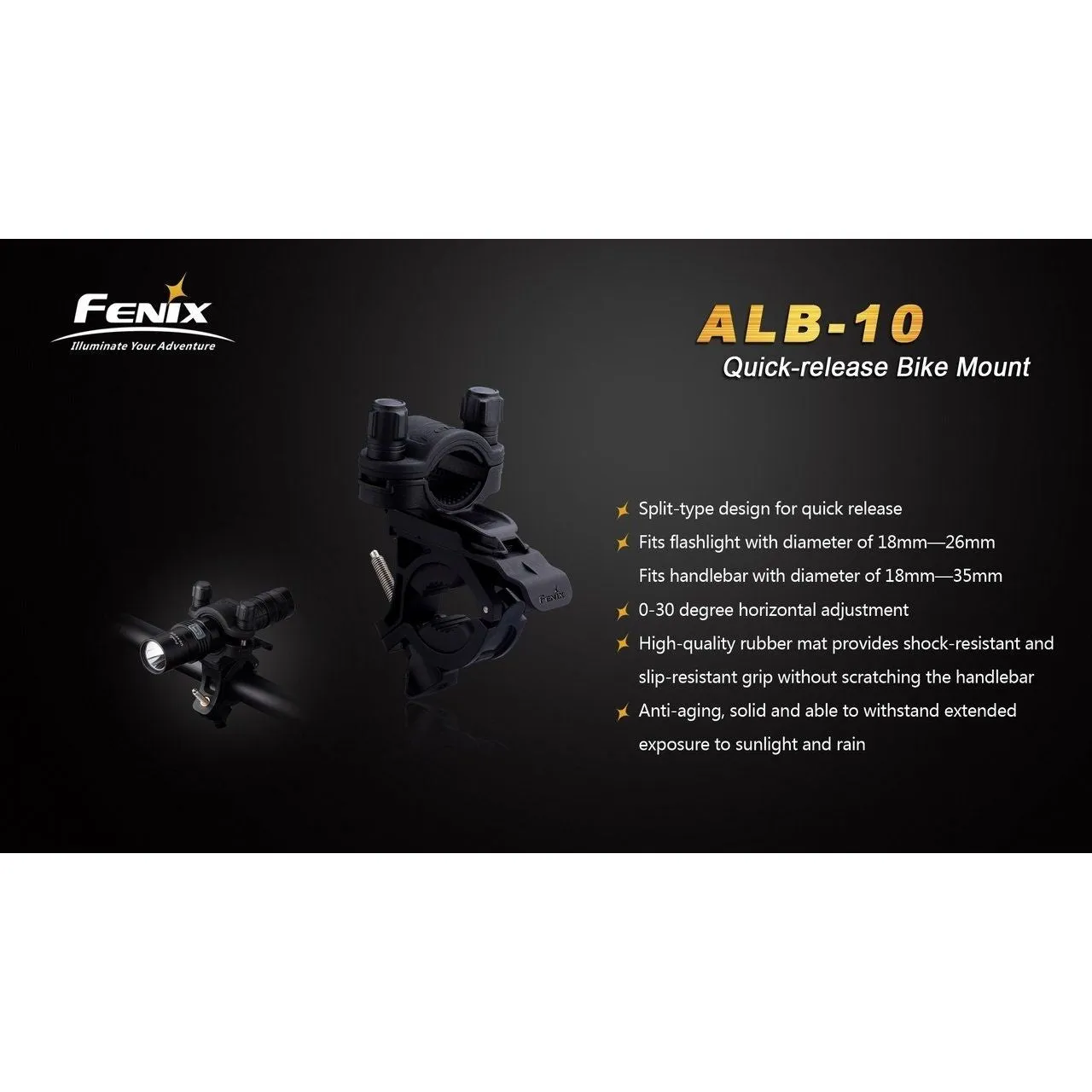 Fenix ALB-10 Quick Release Bicycle Mount