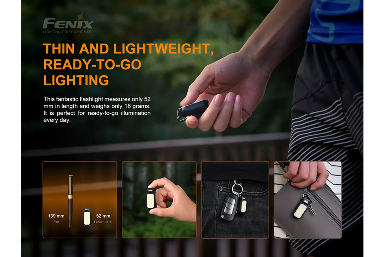 Fenix E-Lite Multipurpose Mini EDC flashlight - 150 Lumens