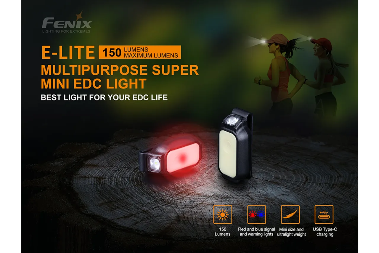 Fenix E-Lite Multipurpose Mini EDC flashlight - 150 Lumens