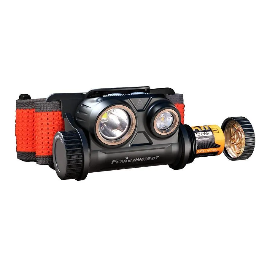 Fenix HM65R-DT 1500 Lumens Trail Running Rechargeable Headtorch - Black