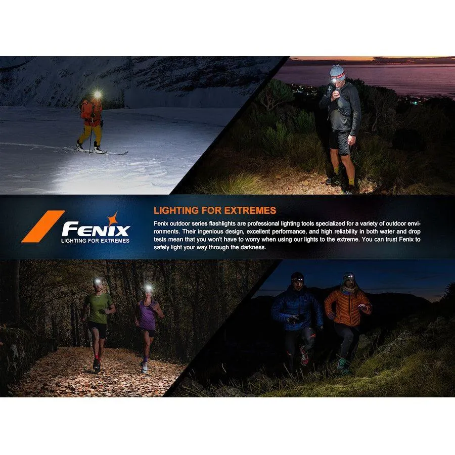 Fenix HM65R-DT 1500 Lumens Trail Running Rechargeable Headtorch - Black