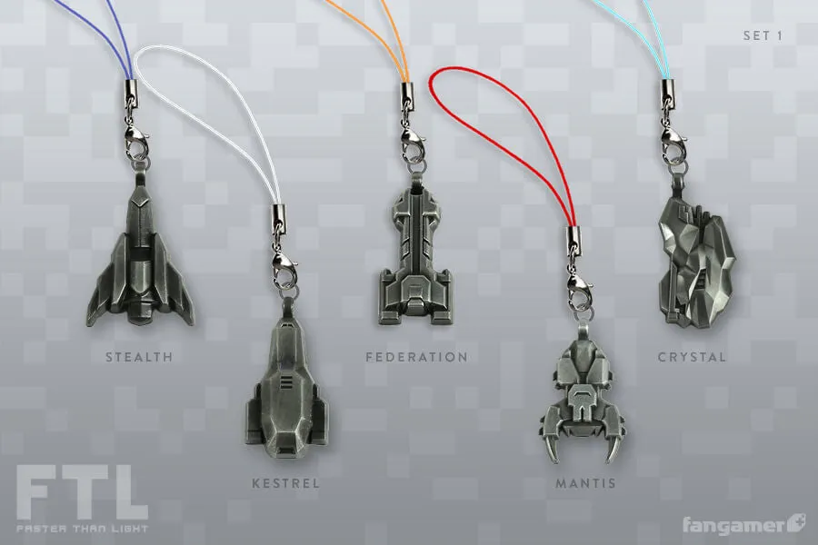 FTL Ship Charms Complete Set