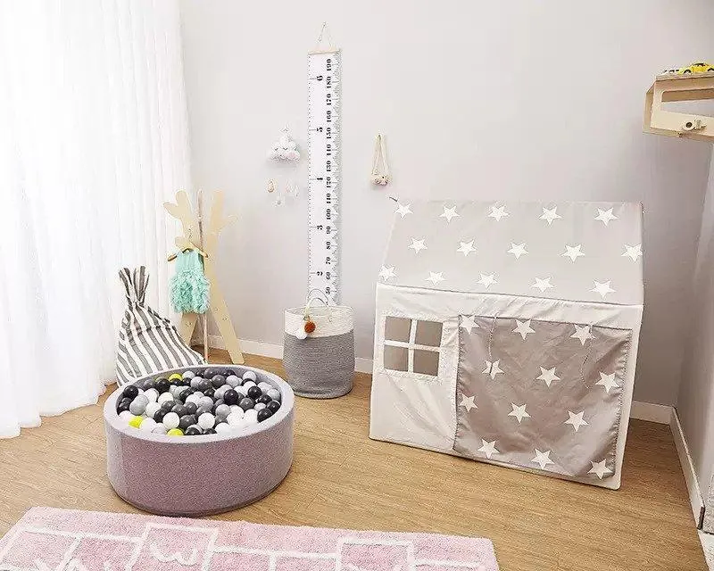 HYGGE White Stars Grey Play Tent