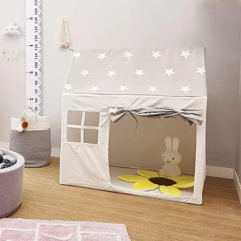 HYGGE White Stars Grey Play Tent