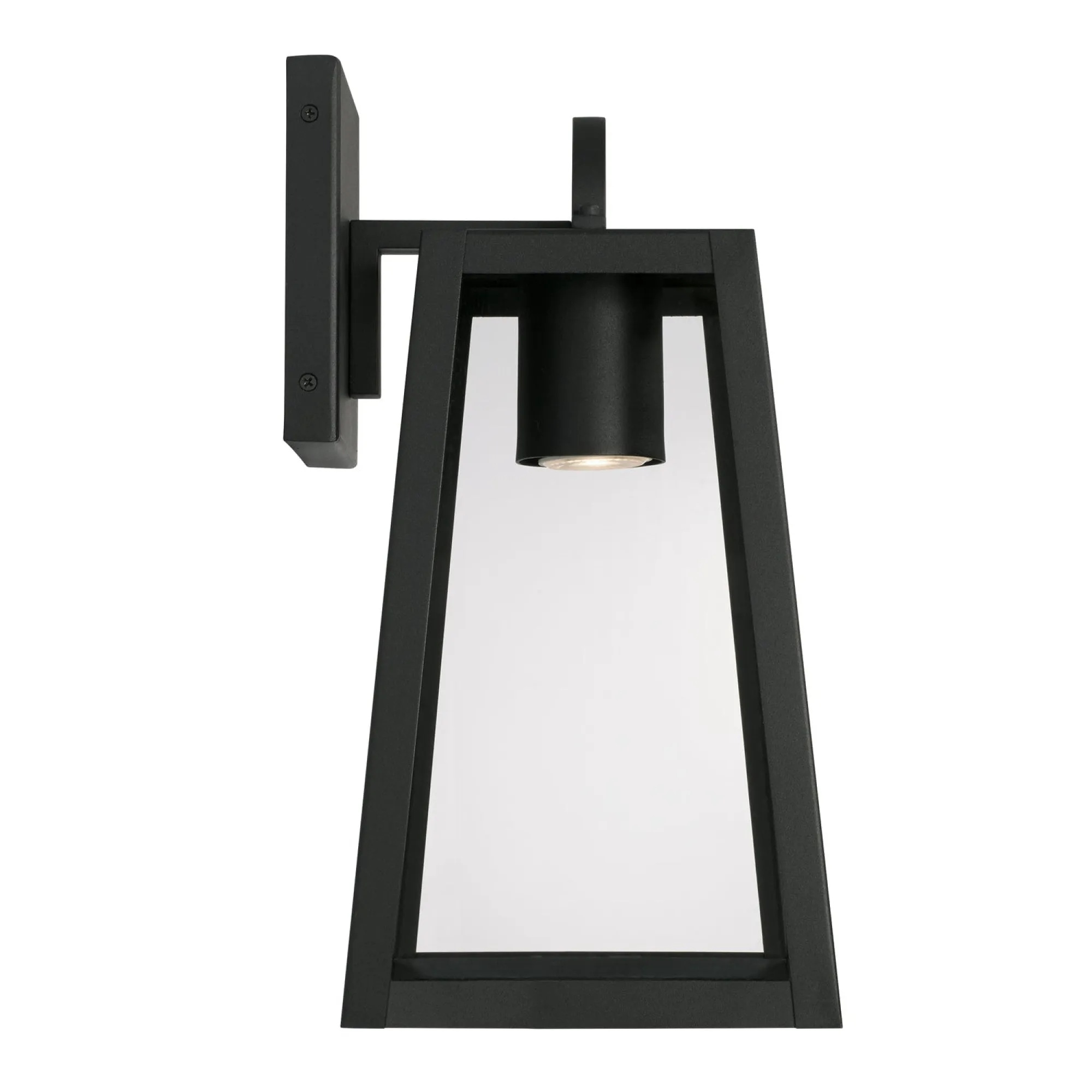 Leighton - 1 Light Coastal Outdoor Wall Lantern - Night Sky - 16" - Black