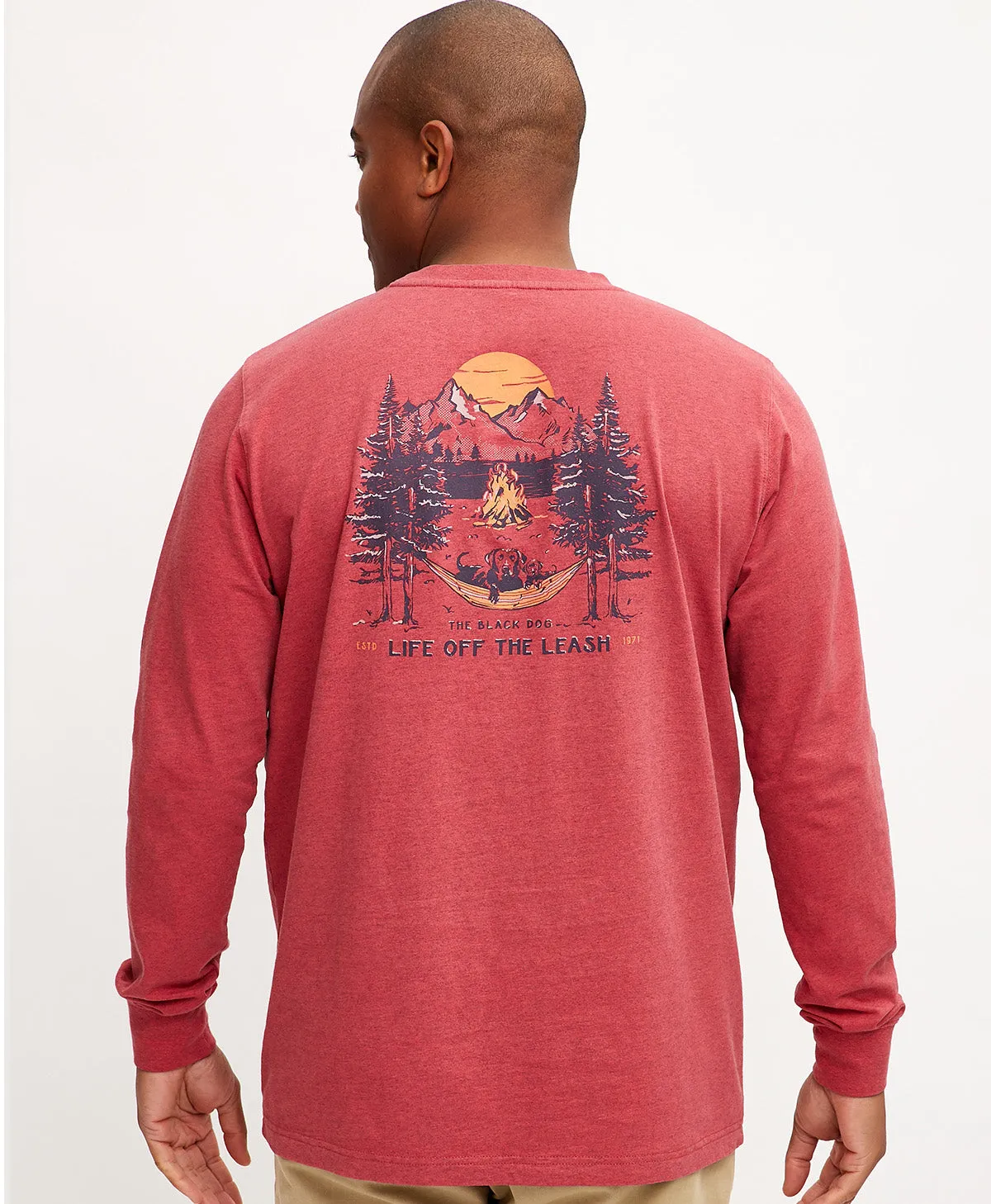 Mens Longsleeve Golden Hour Slub Tee