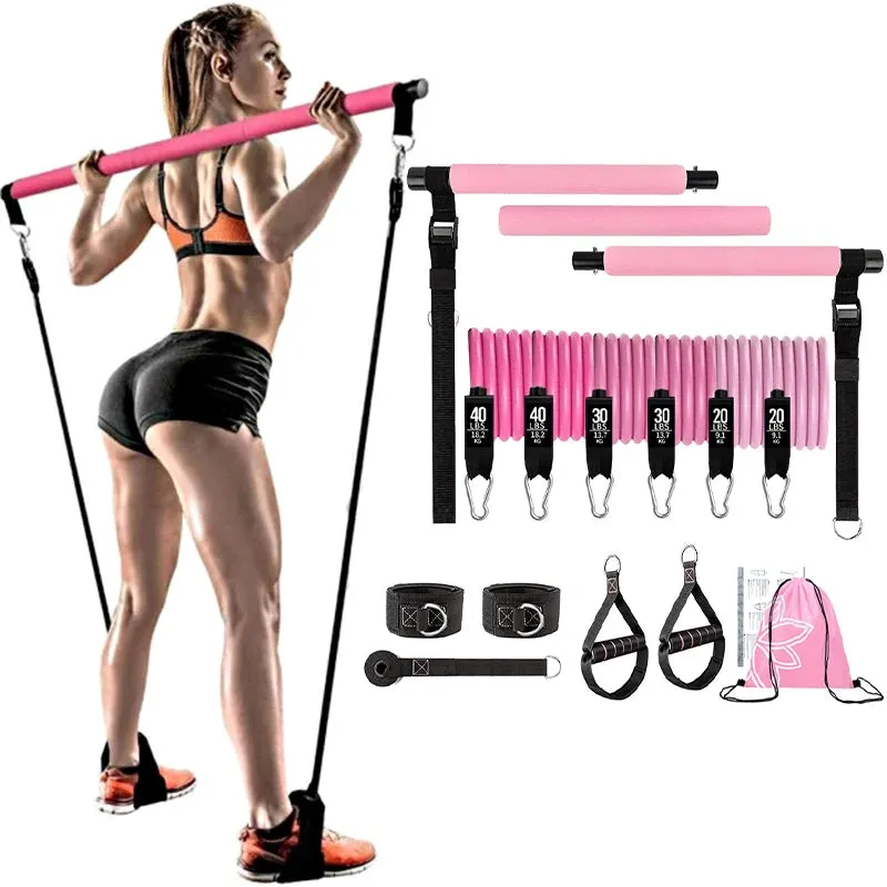 Portable Pilates Bar workout Kit