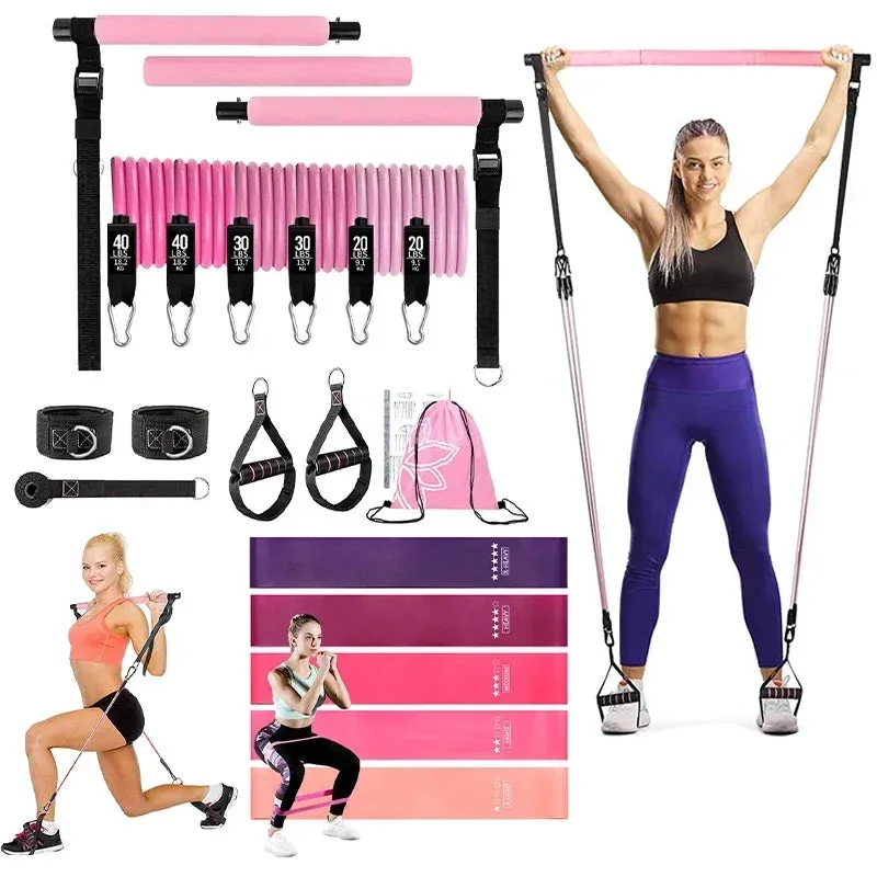 Portable Pilates Bar workout Kit