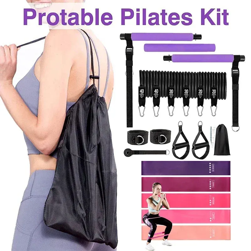 Portable Pilates Bar workout Kit