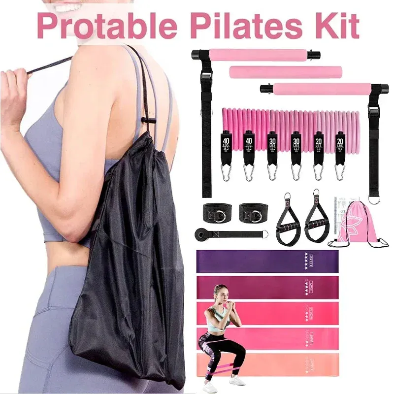 Portable Pilates Bar workout Kit