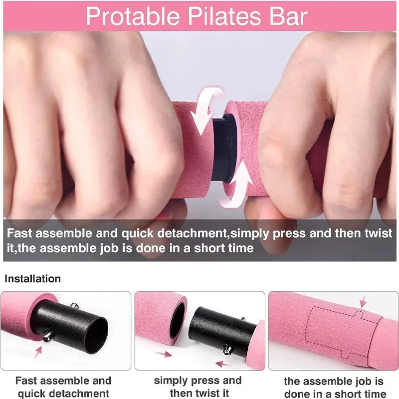 Portable Pilates Bar workout Kit