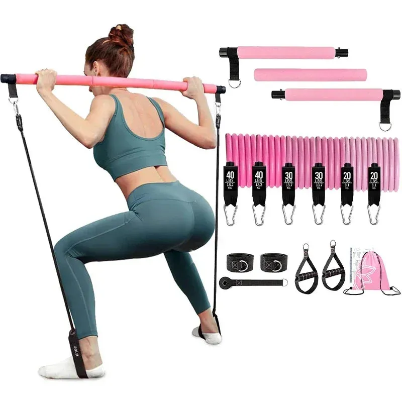 Portable Pilates Bar workout Kit