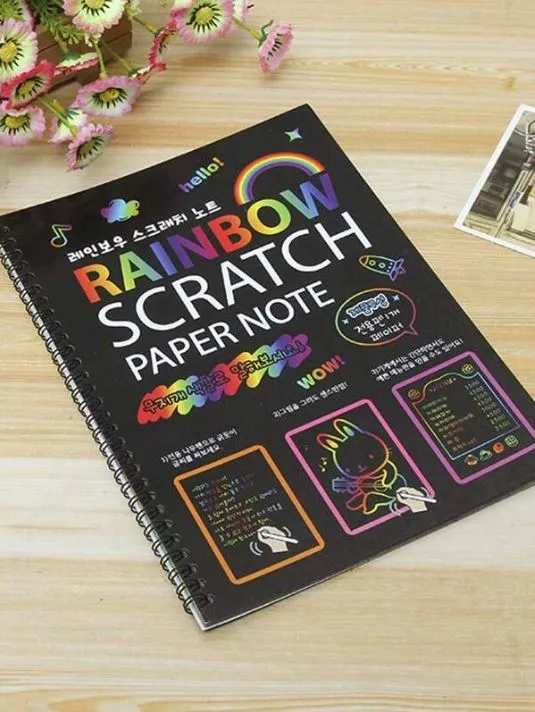 Rainbow Scratch Paper