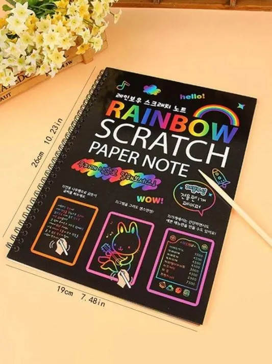 Rainbow Scratch Paper