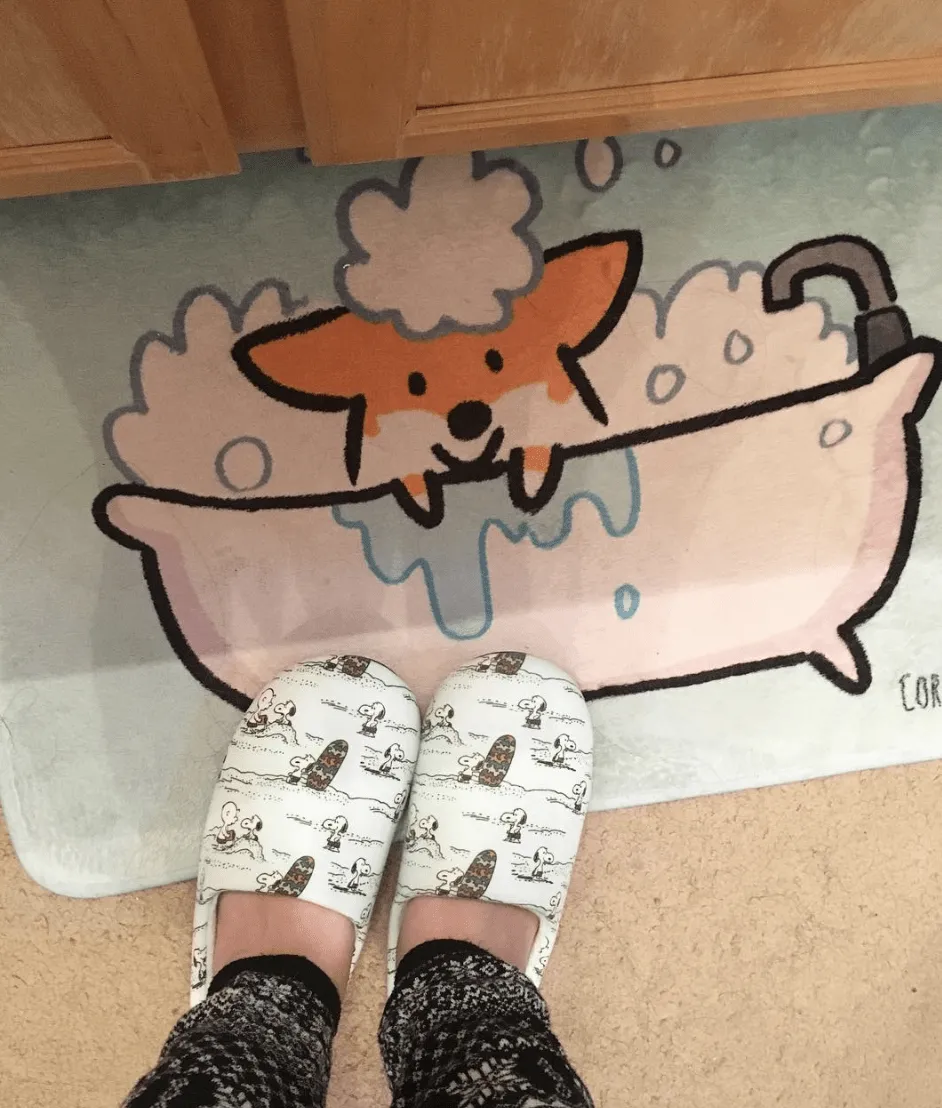 Red Corgi Bath Mat | 2 Sizes