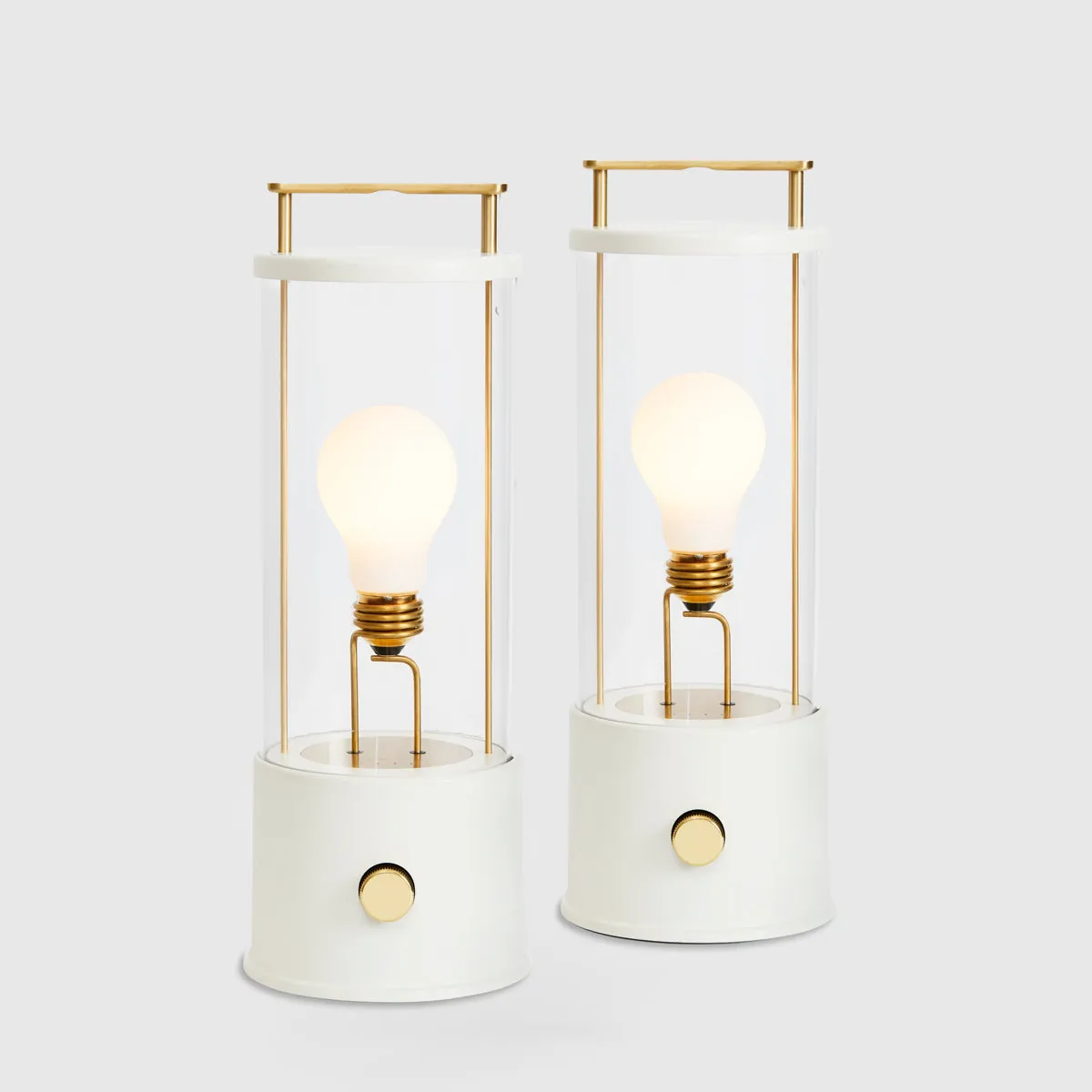 The Muse Portable Lamp in Candlenut White - Set of 2