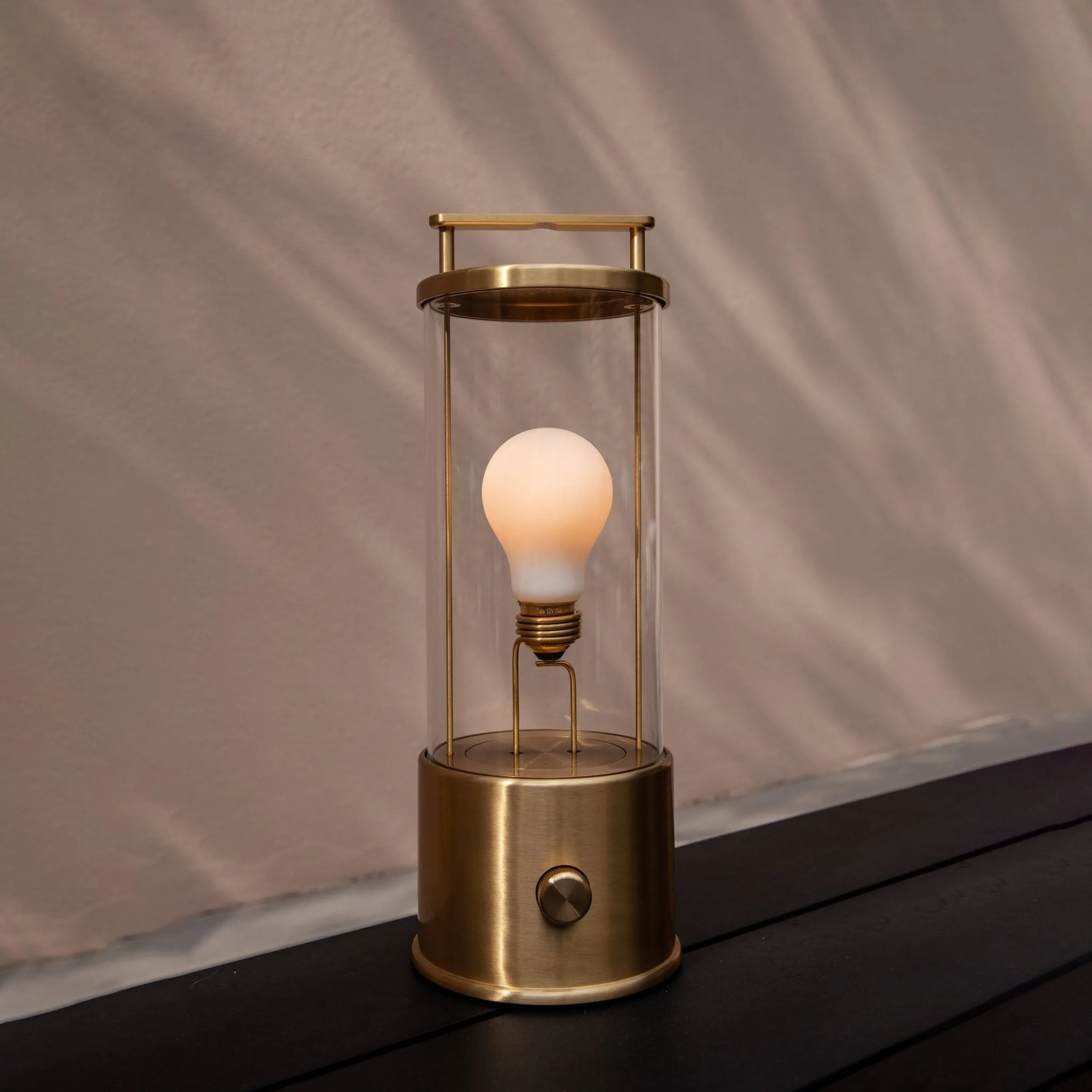 The Muse Portable Lamp in Solid Brass